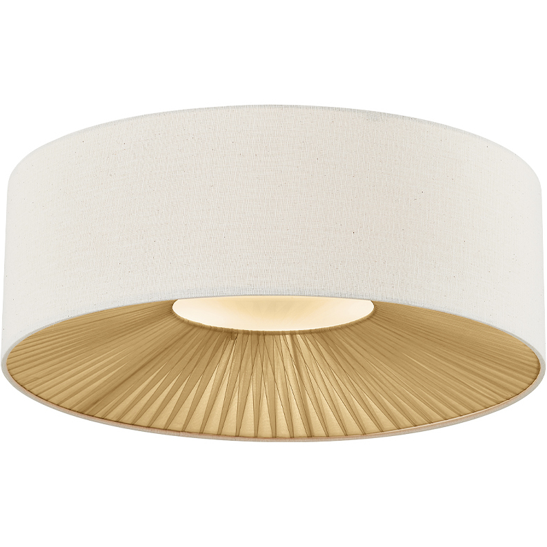 Textile Collection 4 Light 18 inch Matte Black Flush Mount Ceiling Light, Warren Family
