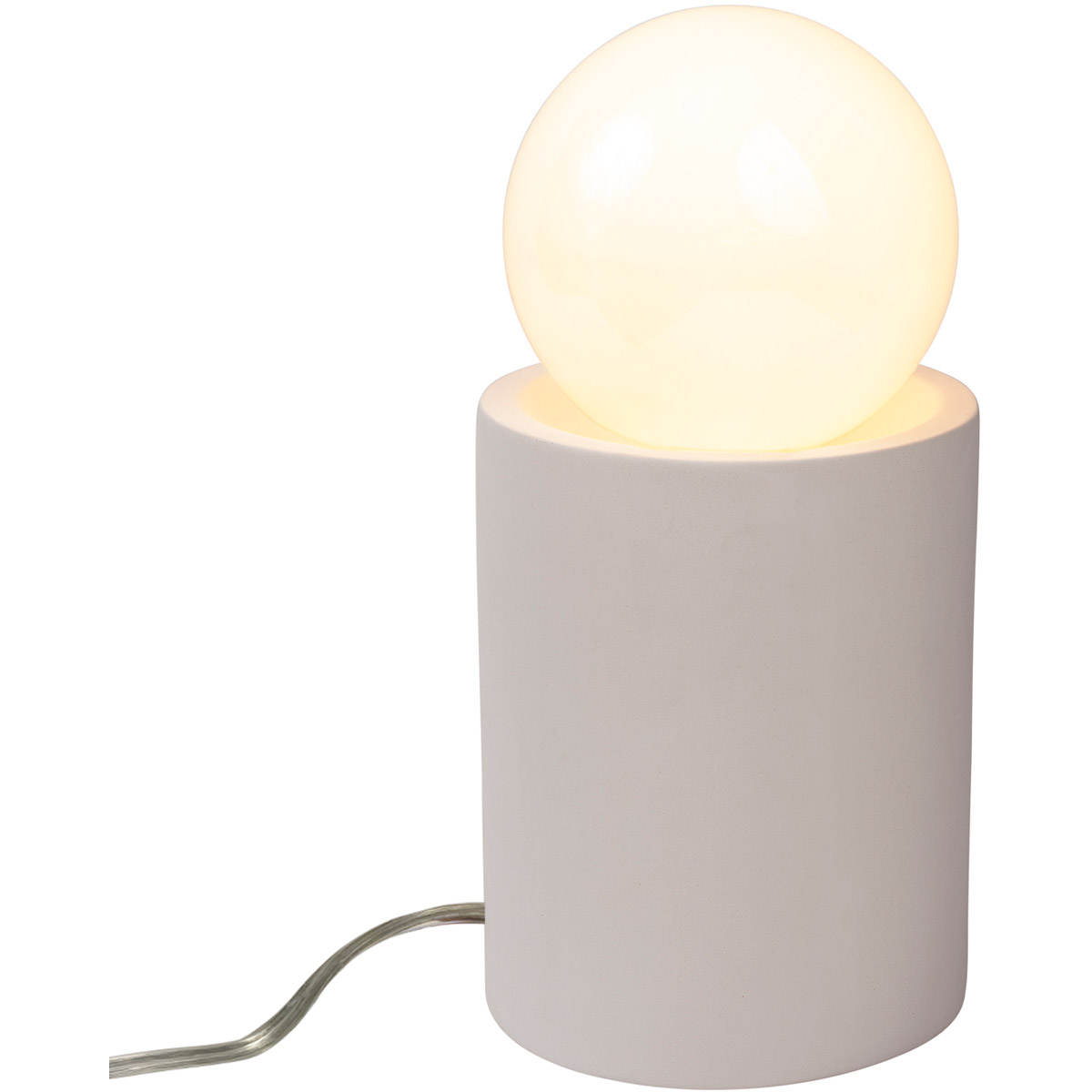 Portable 11.5 inch 60 watt Carrara Marble Table Lamp Portable Light