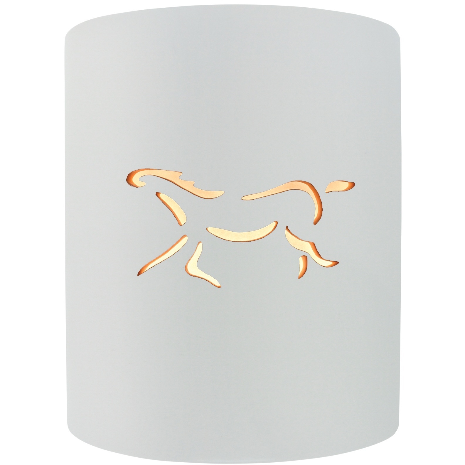 Sun Dagger LED 8 inch Gloss White Wall Sconce Wall Light